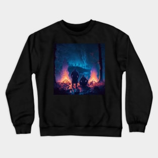 Valheim Vikings Waiting for Morning Crewneck Sweatshirt